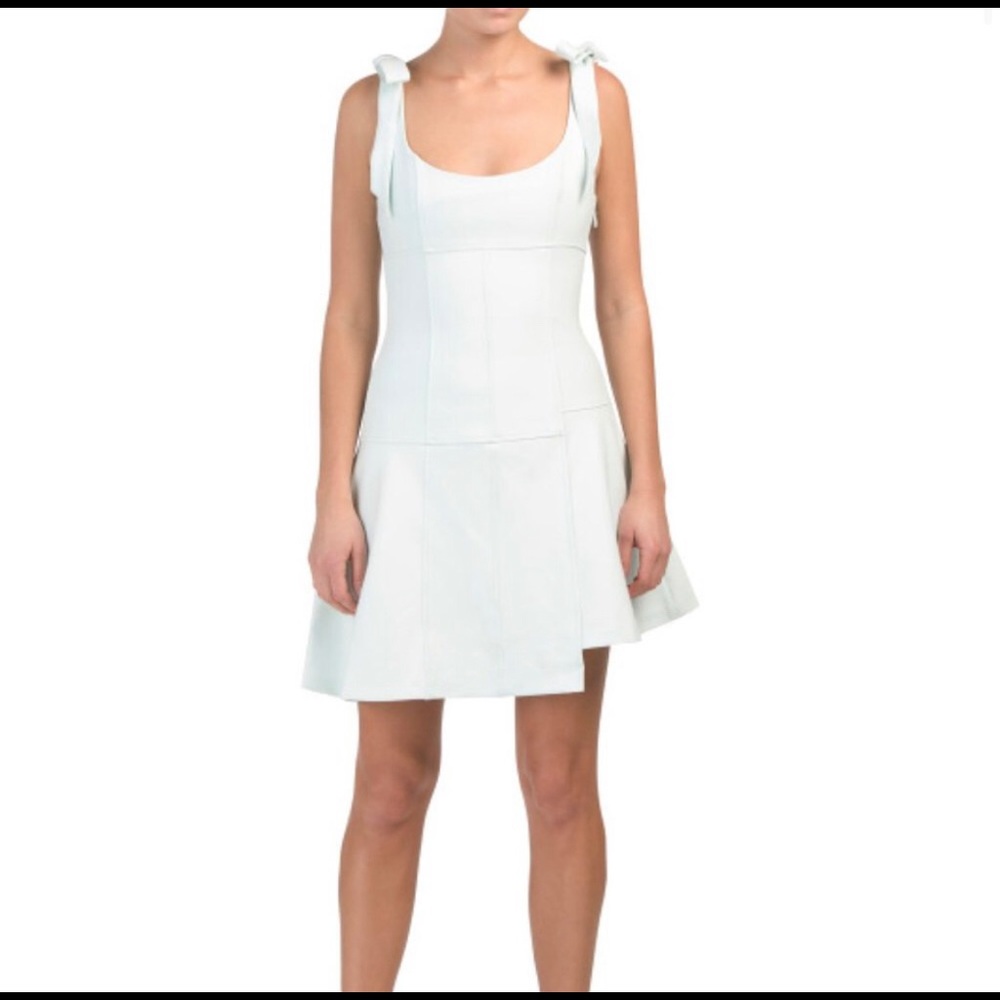 Mint color Cinq a cept dress.